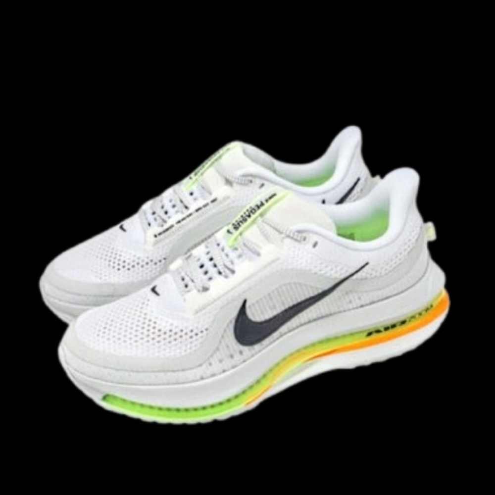Nike Air Zoom Pegasus Premium Mens Size 10.5 White Volt Black Orange